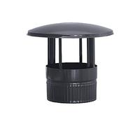 S & M 485244 chapeau en Couleur Noir vitrifié 900 °c-ø 100 mm-rosetón pour canalisations de poêles et cheminées