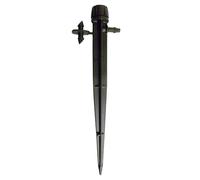 S&M 540066 - Piquet avec Compte-Gouttes réglable Entre 0 et 70 l/h, avec Un Angle d'arrosage de 180° | Présentation sous Blister de 5 unités Plastique Noir de qualité