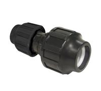 S&M 725364 - Raccord réduit Ø 40 mm x 32 mm | Connecteur en polyéthylène noir | Conçu comme liaison rapide pour tuyaux d'arrosage de 40 et 32 mm, résiste aux hautes pressions