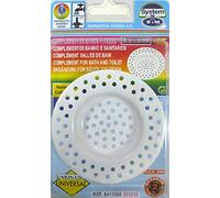 S & M Caniveau Plastique pour écoulement de évier de cuisine et/ou bain chromée Ø 80 x 40 mm