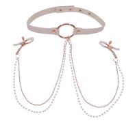 S&M Peaches ‘n CreaMe Collar Avec Pinces À Seins