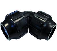 S&M Raccord Coude ° égal, 32 mm, Noir