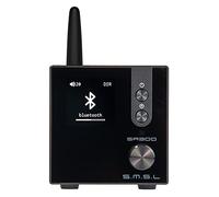 Amplificateur numérique HiFi S.M.S.L SA300, Puce MA12070 d'Infineon 80 W x 2 ampli de Puissance Classe D, entrée RCA USB Bluetooth 5.0 APTX, Plusieurs Modes d'égalisation avec télécommande (Noir)