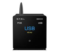 S.M.S.L B200 Hi-Res Digital Audio DAC Bluetooth 5.1/Entrée USB Audiophile Récepteur audio Bluetooth et amplificateur DAC Titre/Affichage d'artiste Écran 2,3" Récepteur audio stéréo Hi-Fi Sortie