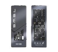 S.M.S.L D10 Audio Mini décodeur portable amplificateur pour écouteurs 2 puces CS43131 Prise casque 3,5 mm et prise jack équilibrée 4,4 mm Sortie 500 mW DSD256 32 bits/384 kHz Connectable à un PC et un