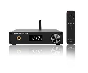 S.M.S.L D12 Audio DAC Mini Décodeur Audio HiFi Entrée DAC USB/Coaxiale/Sortie Optique RCA/Amplificateur de Casque DSD512 32 Bits 768KHZ pour Switch PS5 Prise en Charge MQA (Black)