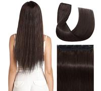 S-noilite Extensions à Clip en Cheveux Humains, 100% Vrais Extensions de Cheveux Clipser, Extension de Cheveux à Mèche Unique à Clips pour Femmes, 16Pouce #02
