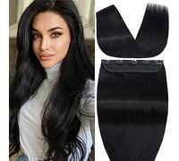 S-noilite Extensions à Clip en Cheveux Humains 100% Vrais Extensions de Cheveux Clipser pour Femmes 12Pouce #01 (3150