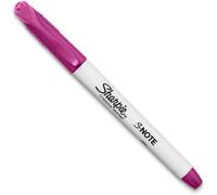 S¿Note Creative Marker ¿ Surligneur À Pointe Biseautée Encre Framboise Marqueur Pastel À Base D'eau Double Extrémité Pour Surligner, Dessiner, Journal Et Plus Encore Nombre Unique