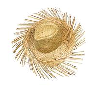 S/O Chapeau de Paille Hawaï avec Franges Raphia Chapeau de Paille Chapeaux Hawaii Party