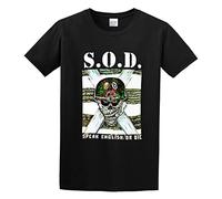 S.O.D. Speak English Or Die Atmosphere Alternative Comfortable Round Neck Crazy T-Shirt Black M