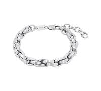 s.Oliver 2040619 Bracelet pour homme en acier inoxydable Argenté 19 + 4 cm