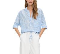 s.Oliver 2146782 Chemisier à Manches Courtes, Bleu Ciel, 40 Femme