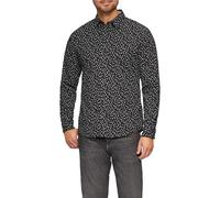 s.Oliver 2156015 Chemise avec col Kent, Coupe ajustée, 99A1, S Hommes