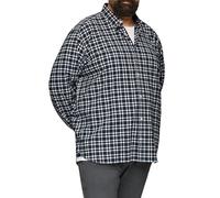 s.Oliver 2156783 Chemise à Manches Longues à Carreaux, 01n1 Blanc, 4XL Hommes