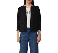 s.Oliver 2164184 Sweat Blazer à Manches 3/4, Noir, 40 Femmes