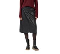 s.Oliver 2172920 Jupe midi en Cuir synthétique, Gris/Noir, 42 Femmes