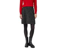 s.Oliver 2175415 Jupe en Tricot avec Fil pailleté, Gris/Noir, 34 Femmes