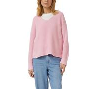 s.Oliver 2176604 Pull avec col en V, Rose, 48 Femme
