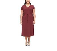 s.Oliver 2183037 Robe midi à Manches Courtes Femme