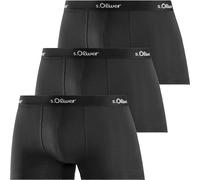 s.Oliver 3er Pack Basic Retro Short / Pantster en jersey élastique, Très confortable à porter, ceinture avec inscription du logo