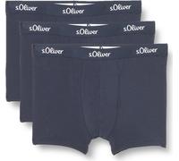 s.Oliver 3er Pack Basic Retro Short / Pantster en jersey élastique, Très confortable à porter, ceinture avec inscription du logo
