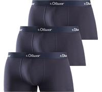 s.Oliver 3er Pack Basic Retro Short / Pantster en jersey élastique, Très confortable à porter, ceinture avec inscription du logo