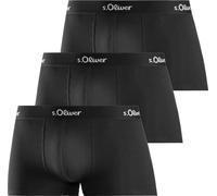 s.Oliver 3er Pack Basic Retro Short / Pantster en jersey élastique, Très confortable à porter, ceinture avec inscription du logo