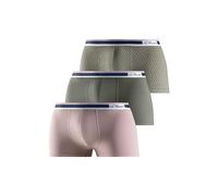 s.Oliver 87831420 Caleçon Boxeur, Bleu Marine + Gris chiné + AOP, L (Lot de 3) Hommes