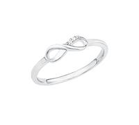 s.Oliver Bague 925 sterling argent dames anneaux, avec zirconia synth., argent, infini, Livré dans une boîte cadeau de bijoux