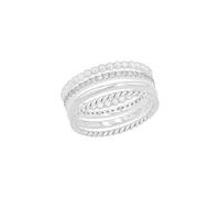 s.Oliver Bague 925 sterling argent dames Bagues, avec zirconium synth., argent, Livré en boîte cadeau de bijoux