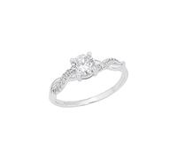 s.Oliver Bague 925 sterling argent dames Bagues, avec zirconium synth., argent, Livré en boîte cadeau de bijoux