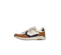 s.Oliver Baskets basses crème / sable / bleu marine / caramel, Taille 44