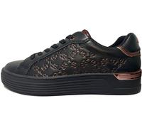 s.Oliver Baskets Femme Plateau Motif Métallique Chatoyant 5-23670-43, Taille:41 EU, Couleur:Noir