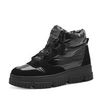 s.Oliver Baskets montantes pour femme avec doublure à lacets - Hiver - Noir - Taille 38 EU, Noir, 38 EU
