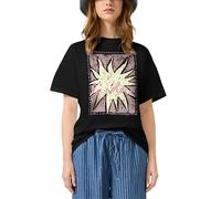 s.Oliver Bernd freier GmbH & co. kg/s.Oliver 2181321 T-Shirt à Manches Courtes avec imprimé sur Le Devant pour Femme, Noir, M