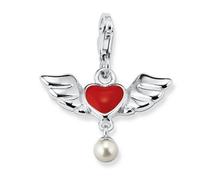 S.Oliver Bijou Femme Pendentif Charm Argent Cœur Avec Aile SOCHA/171 - 403474