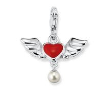 S.Oliver Bijou Femme Pendentif Charm Argent Cœur Avec Aile SOCHA/171 - 403474