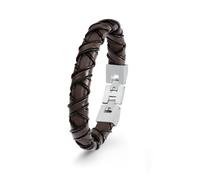 S.Oliver Bijou Hommes Bracelet Cuir Noir Acier Inoxydable 2022618