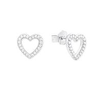 S.Oliver Bijoux Femmes Boucles D'Oreilles Argent Zirconia SO PURE Cœur 2017259
