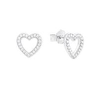 S.Oliver Bijoux Femmes Boucles D'Oreilles Argent Zirconia SO PURE Cœur 2017259