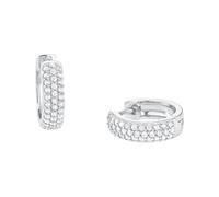 S.Oliver Bijoux Femmes Boucles D'Oreilles Créoles Argent Zirconia 2027615