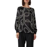 s.Oliver BLACK LABEL 2170389 T-Shirt à Manches Longues en Satin, 99A3, 48 Femmes
