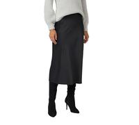 s.Oliver Black Label 2173927 Jupe Maxi, Coupe ajustée, Gris/Noir, 44 Femmes