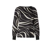 s.Oliver BLACK LABEL Chemisier noir / blanc, Taille L