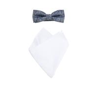 s.Oliver BLACK LABEL Nœud papillon bleu marine / blanc, Taille 1