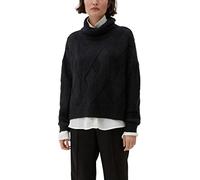 s.Oliver BLACK LABEL Pull en Tricot pour Femme, Noir, L