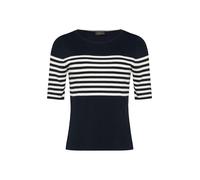 s.Oliver BLACK LABEL Pull-over bleu marine / blanc, Taille M