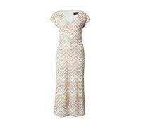 s.Oliver BLACK LABEL Robe beige / camel / argent / blanc, Taille 38