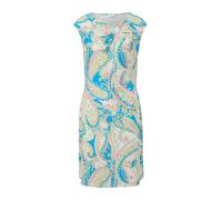 s.Oliver BLACK LABEL Robe écru / beige foncé / bleu / mandarine, Taille 46